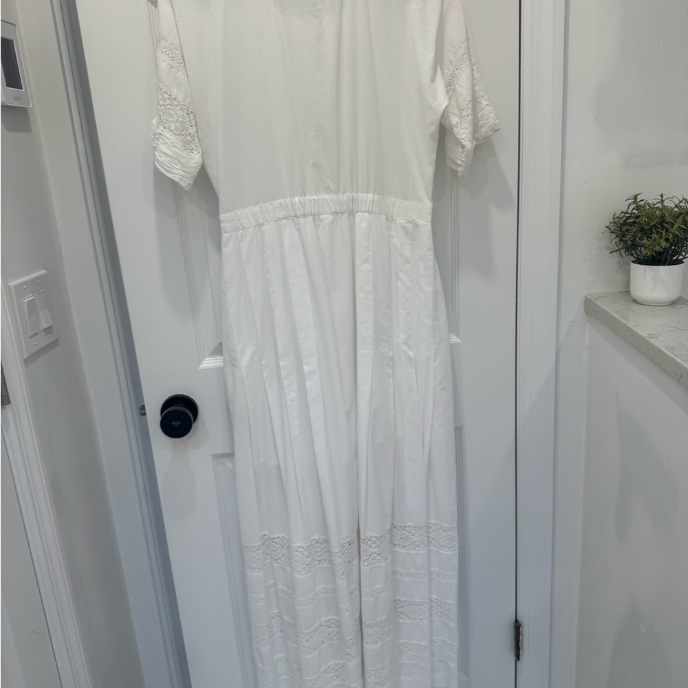 LoveShackFancy White and Pink Dress